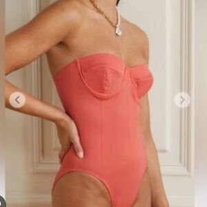 Norma Kamali Coral One-Piece Swimsuit